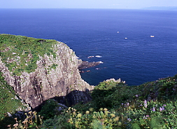 竜飛岬、旧三厩村、ミンマヤムラ、津軽半島、対岸は北海道、タッピミサキ