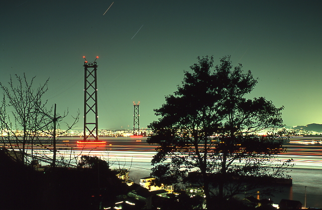 明石海峡大橋夜景