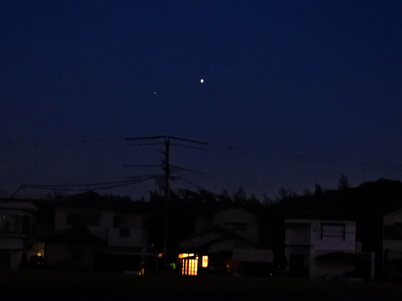 DSCN0572 (2)東の夜空に木星２０２２年１０月１日１８：３４