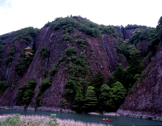 1枚岩、古座川とカヌー