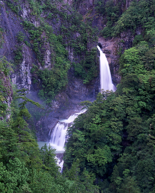 不動七重滝、日本の滝百選
